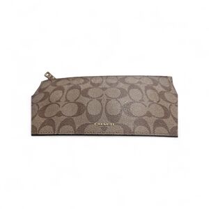 Coach Brown Signature Wristlet